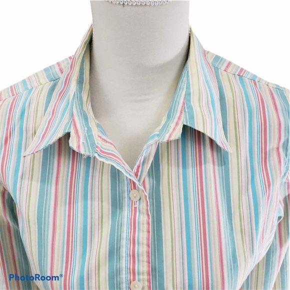 Liz Claiborne Villager Woman's Sz 12 Top button up - Picture 4 of 8